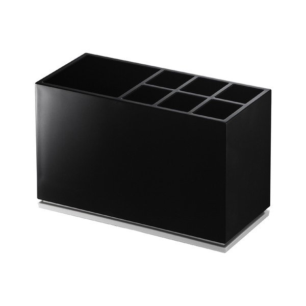 Czarny plastikowy stojak na szczoteczki do zębów Mist – YAMAZAKI