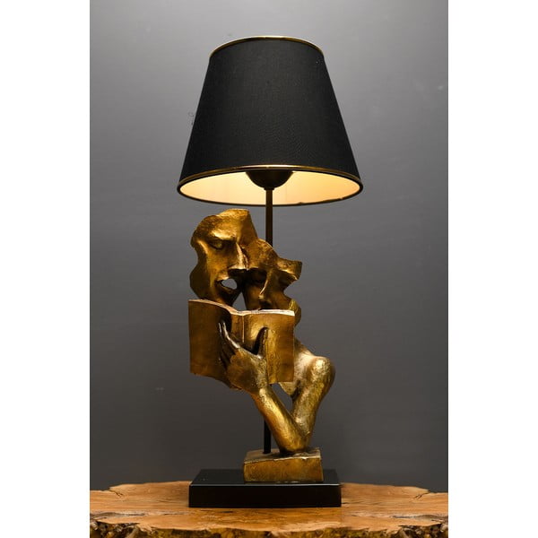 Lampa stołowa w czarno-złotym kolorze (wysokość 57 cm) Lecture – Opviq lights-image-1