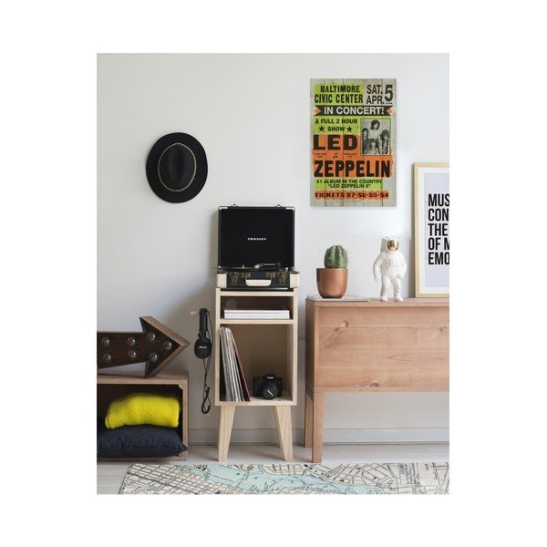 Tabliczka z drewna sosnowego Really Nice Things Led Zeppeling, 60x40 cm-image-1