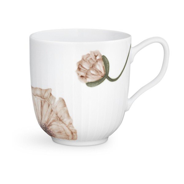 Biały porcelanowy kubek Kähler Design Hammershøi Poppy, 330 ml