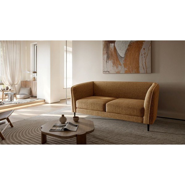 Żółta sofa 160 cm Galbe – Ghado-image-2
