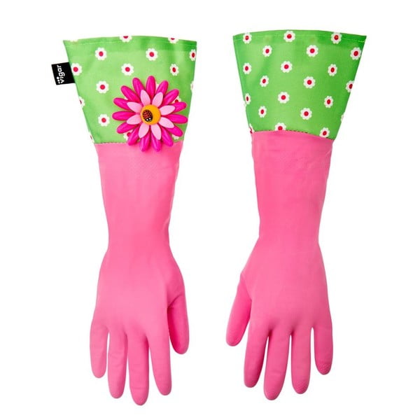 Rękawice do zmywania Vigar Pink Flower