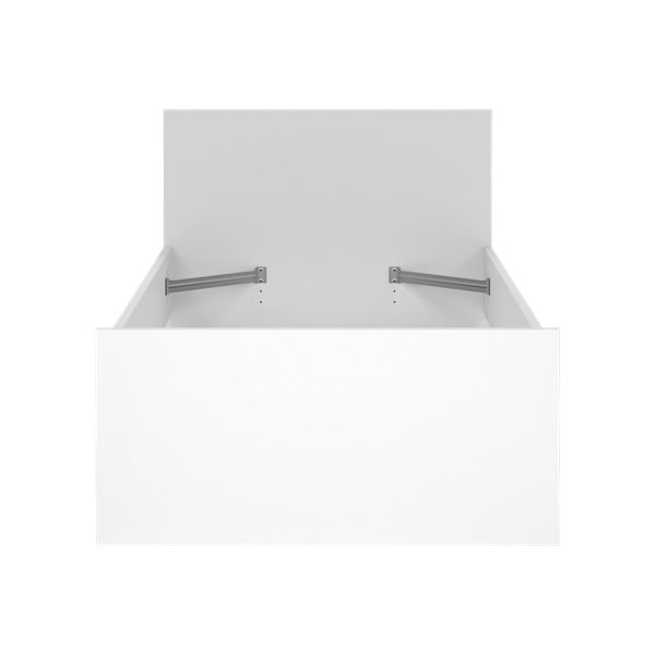 Białe łóżko jednoosobowe 90x190 cm Naia – Tvilum-image-2