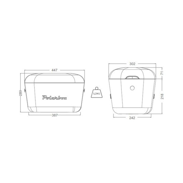 Fioletowy pojemnik chłodzący 20 l Pop – Polarbox-image-4