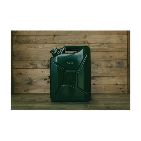 Zestaw zielonego baru w kształcie kanistra i 2 szklanek Designed By Man-image-3