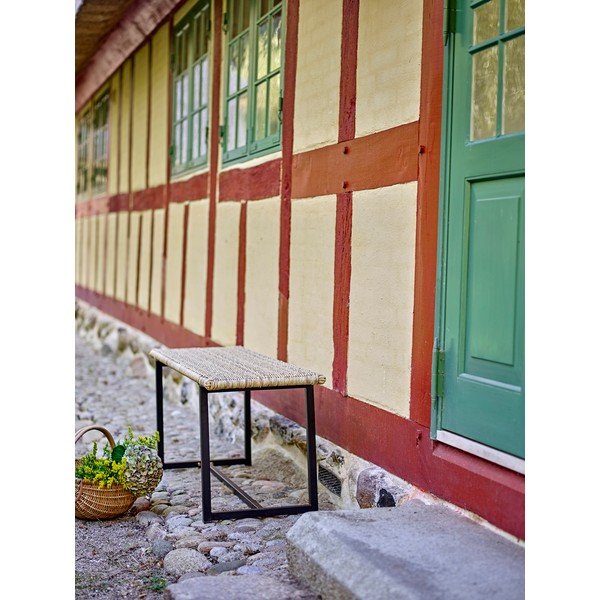 Rattanowa ławka ogrodowa w naturalnym kolorze Adilly – Bloomingville-image-1