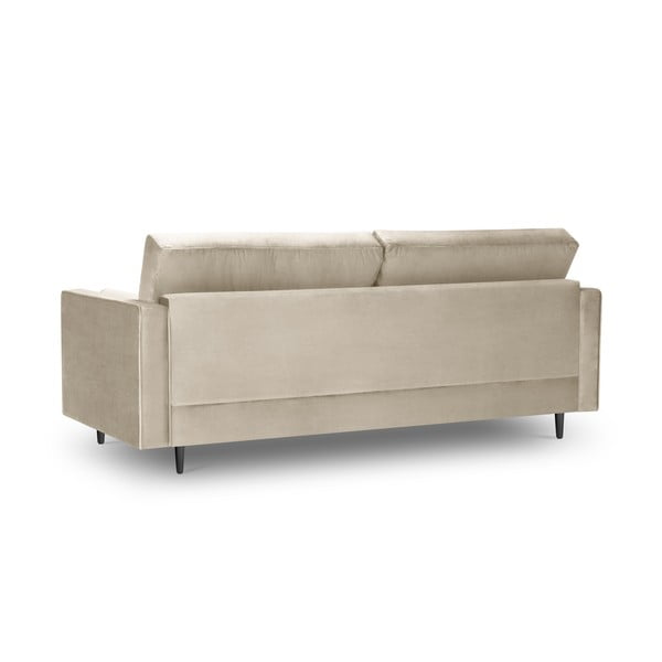 Beżowa aksamitna sofa Milo Casa Santo, 219 cm-image-4