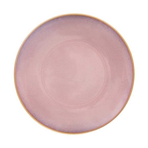 Różowy ceramiczny talerz ø 27 cm Glaze – Orion