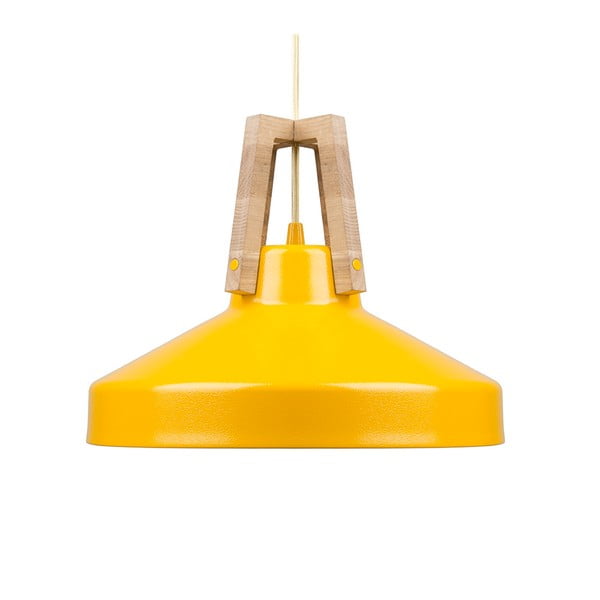 Żółta lampa wisząca Loft You Work, 33 cm