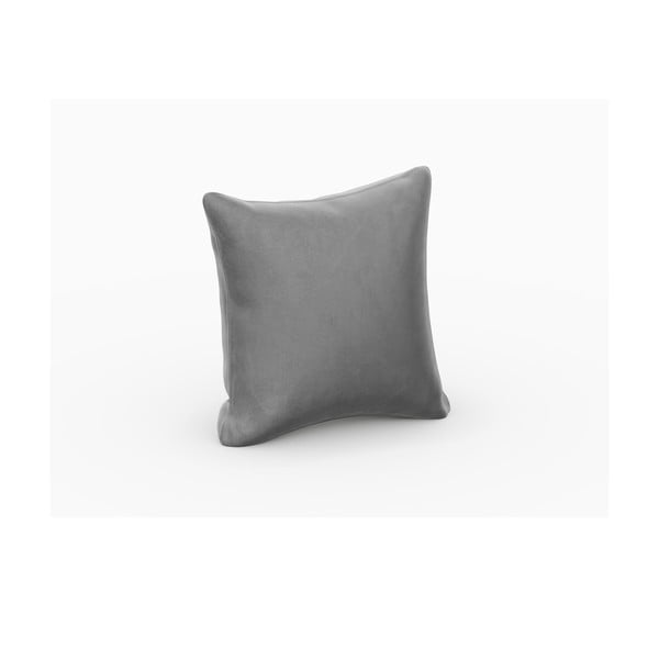 Szara aksamitna poduszka do sofy modułowej Rome Velvet – Cosmopolitan Design-image-1