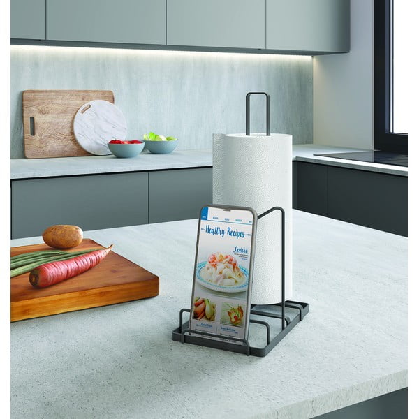 Stojak ze stali nierdzewnej na ręczniki kuchenne Tokyo Lava – Metaltex-image-3