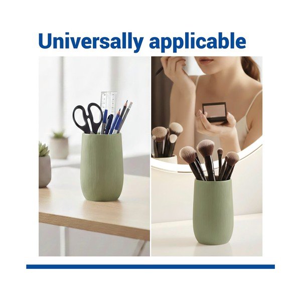 Zielony kubek na szczoteczki do zębów ceramiczny Fablo – Wenko-image-4