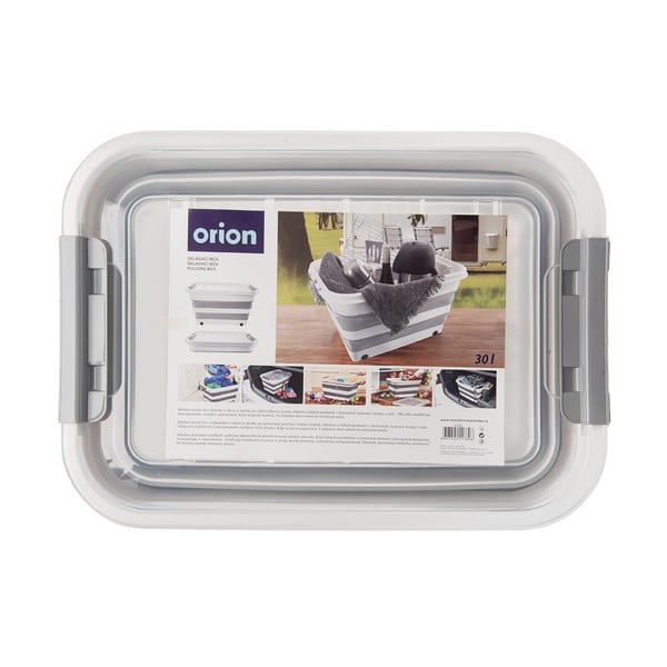 Biało-szary plastikowy pojemnik z pokrywką 54x39x28 cm Kemp – Orion-image-4