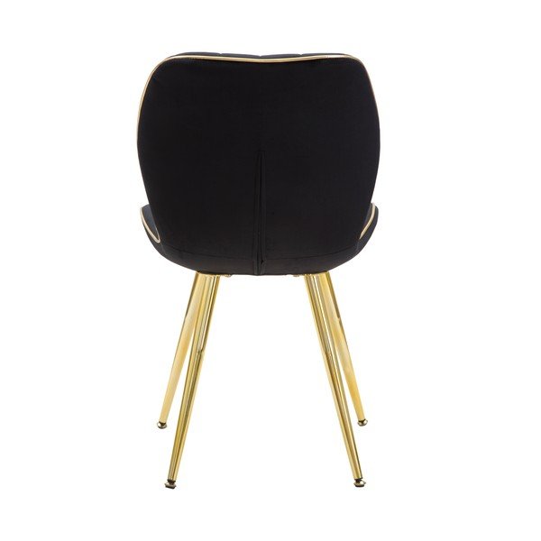 Zestaw 2 czarnych tapicerowanych krzeseł Mauro Ferretti Paris-image-4