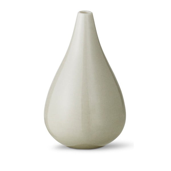 Szarozielony wazon ręcznie robiony Anne Black Drop, wys. 11 cm