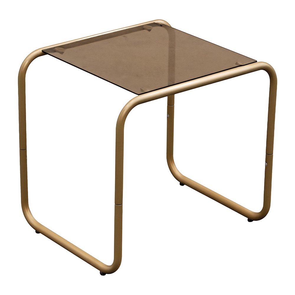 Stolik ze szklanym blatem 40x50 cm Ventana – Leitmotiv