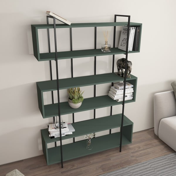 Zielony regał 120x180 cm Bruti – Kalune Design-image-1