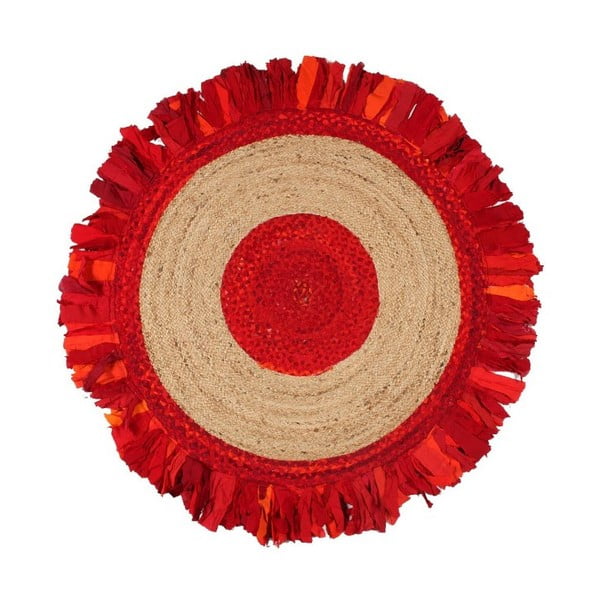 Okrągły dywan z juty i bawełny Eco Rugs Passion, Ø 120 cm