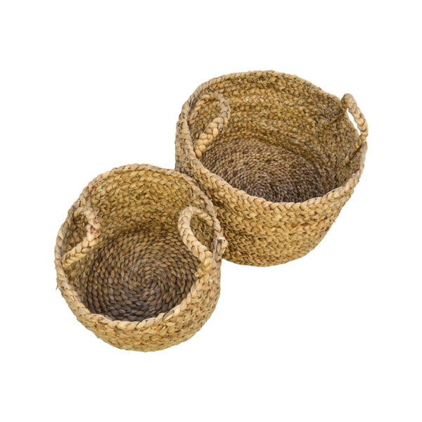 Komplet 2 koszyków do przechowywania z hiacyntu wodnego HSM collection Natural-image-2