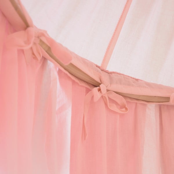 Jasnoróżowy bawełniany baldachim Carelene – Kave Home-image-3