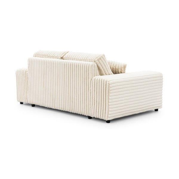Kremowa sztruksowa sofa 178 cm Justin – Ropez-image-3
