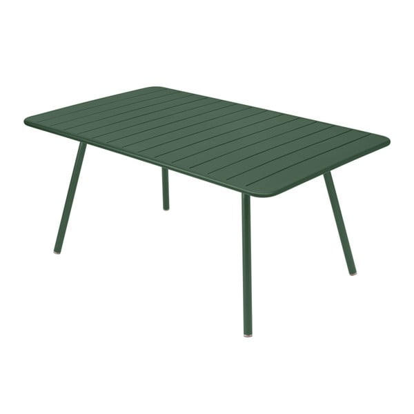 Zielony stół metalowy Fermob Luxembourg