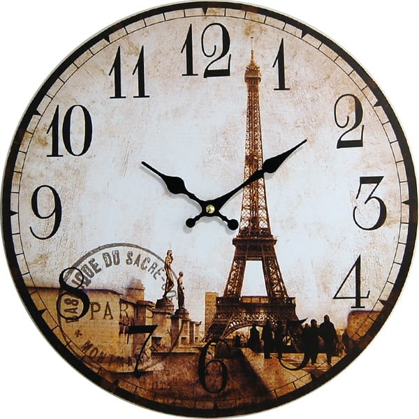 Zegar ścienny Eiffel
