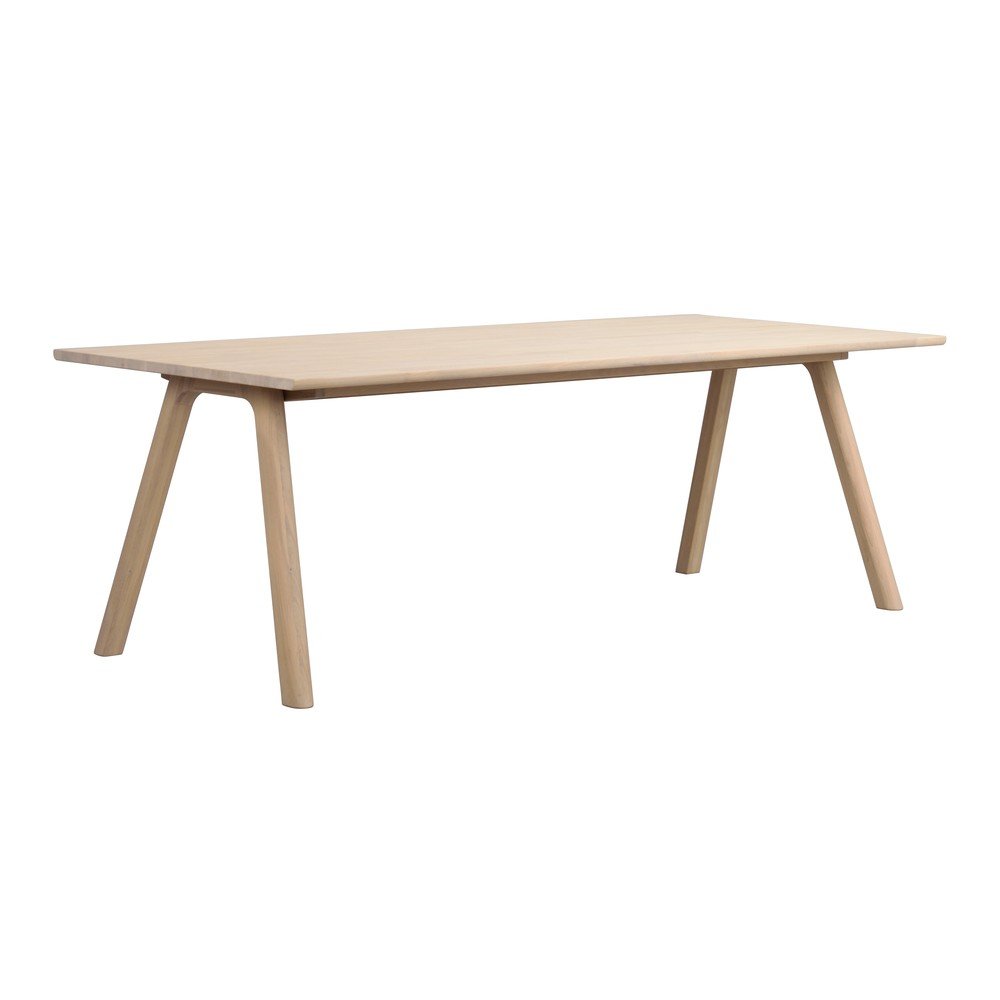 Rozkładany stół z litego drewna dębowego 95x220 cm Clapperton – Rowico