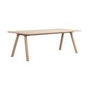 Rozkładany stół z litego drewna dębowego 95x220 cm Clapperton – Rowico