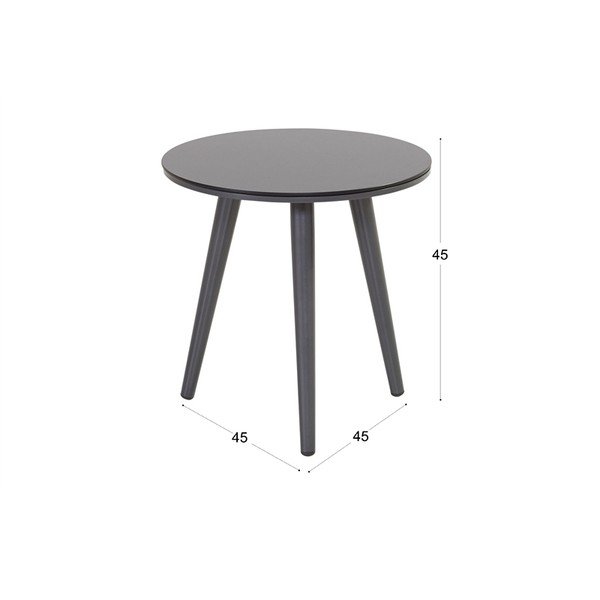 Ciemnoszary stolik ogrodowy Hartman Sophie, ø 45 cm-image-1