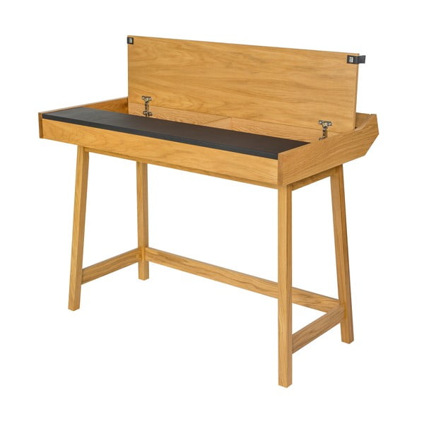 Biurko z drewna dębowego Woodman Brompton-image-4