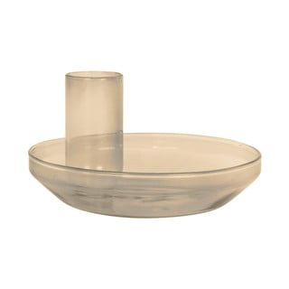 Jasnobrązowy szklany świecznik PT LIVING Tub