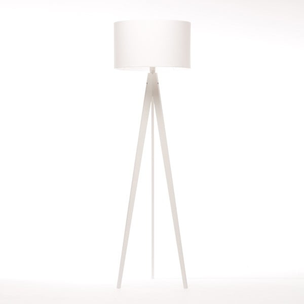 Lampa stojąca Artist White Felt/White Birch, 125x42 cm