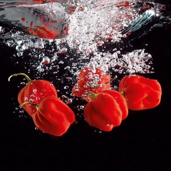 Szklany obraz Pepper Splash, 30x30 cm