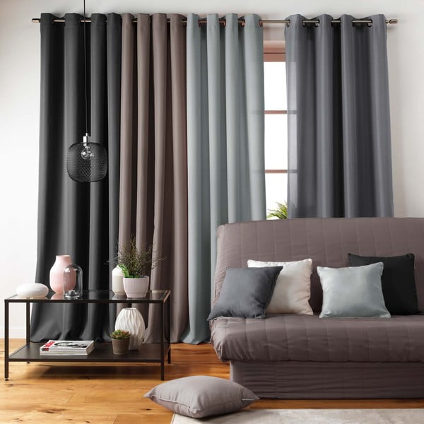 Jasnoszary elastyczny pokrowiec na sofę 3-osobową Essentiel – douceur d'intérieur-image-1