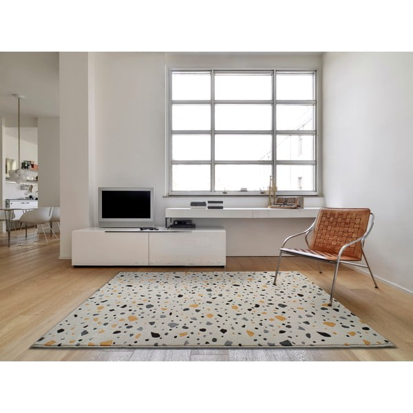 Biały dywan Universal Adra Punto, 133x190 cm-image-1