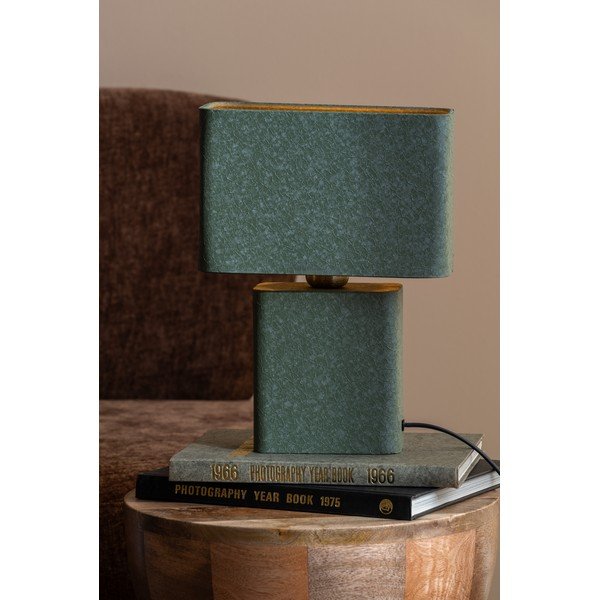 Zielona metalowa lampa stołowa (wysokość 33 cm) Boaz Recto – Leitmotiv-image-1