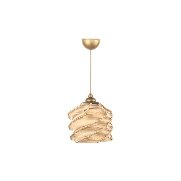 Jasnobrązowa lampa wisząca ø 20 cm – Opviq lights