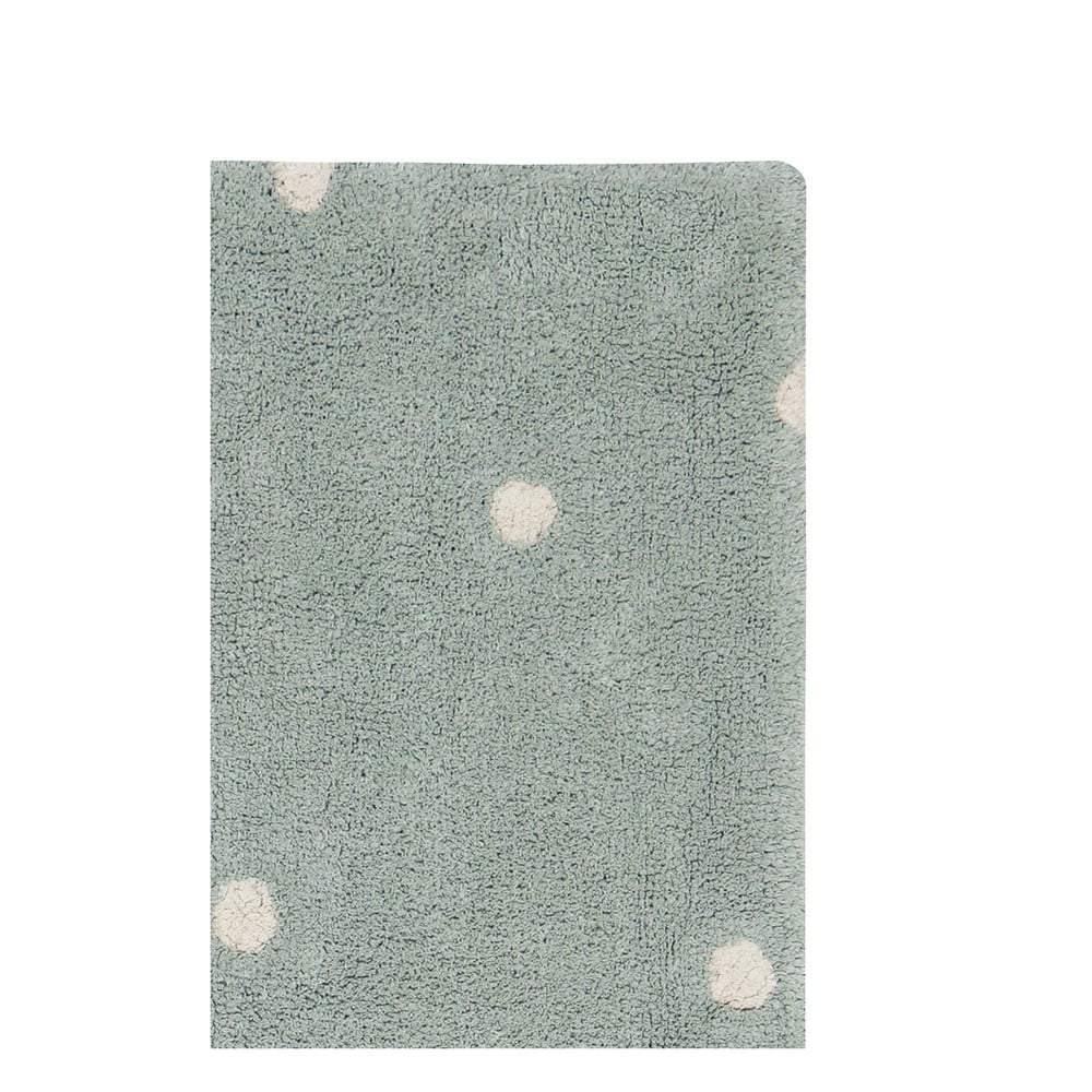 Miętowy bawełniany dywan dziecięcy tkany ręcznie odpowiedni do prania 100x150 cm Mini Dot Blue Sage – Lorena Canals (zdjęcie 4)