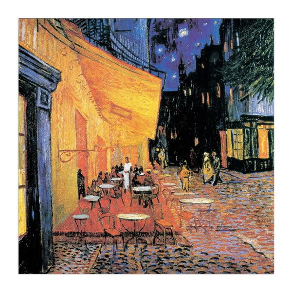 Obraz Vincent Van Gogh - Taras kawiarni w nocy (fragment), 30x30 cm