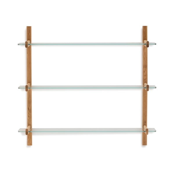 Szklany modułowy system półek w naturalnym kolorze 110x98x30,5 cm Sitra – Kave Home