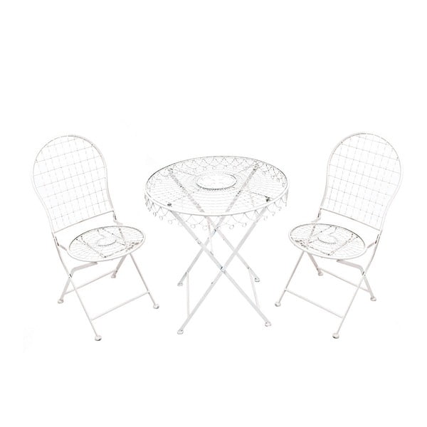 Składany zestaw ogrodowy stolik i 2 krzesła Soho And Deco Silla