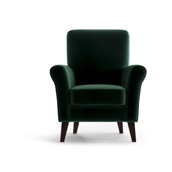 Zielony aksamitny fotel My Pop Design Balard-image-3