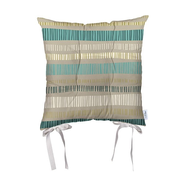 Beżowa poduszka na krzesło z mikrowłókna Mike & Co. NEW YORK Jungle, 43x43 cm