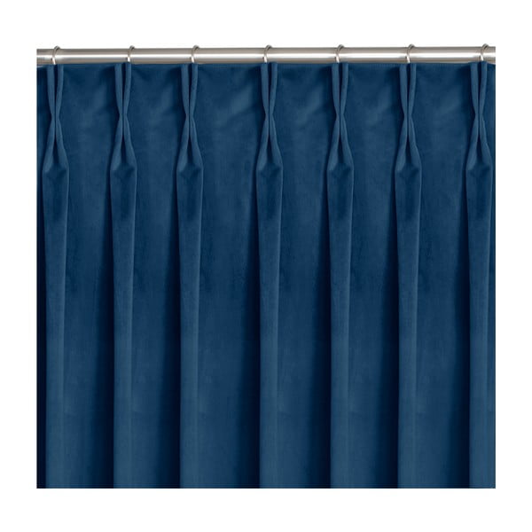 Ciemnoniebieska zasłona 200x175 cm Vila – Homede-image-3