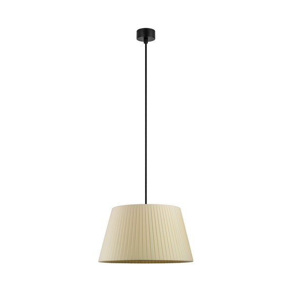 Beżowa lampa wisząca z czarnym kablem Sotto Luce Kami, ⌀ 36 cm