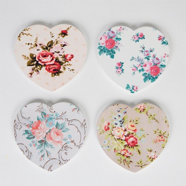 Zestaw 4 podstawek Sass & BelleRose Heart-image-2
