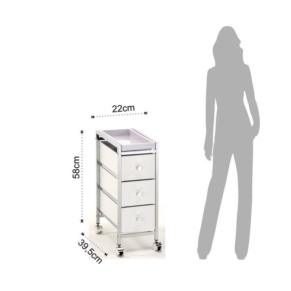 Szafka na kółkach z 3 szufladami Tomasucci Baldo-image-1