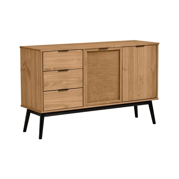 Komoda z litego drewna sosnowego 130x80 cm Natasha – Marckeric-image-2