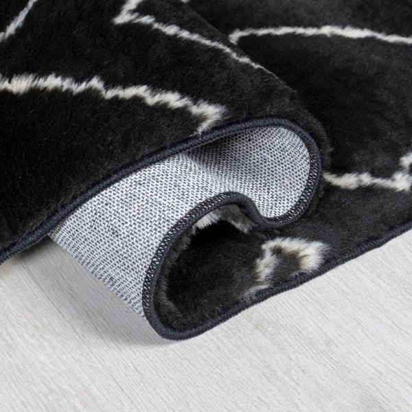 Czarny dywan odpowiedni do prania 160x230 cm Imran – Flair Rugs-image-2